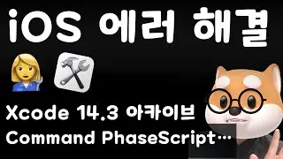 iOS 에러 해결 - xcode 14.3 아카이브 문제 Command PhaseScriptExecution failed with a nonzero exit
