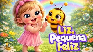 Liz, Pequena Feliz 🐝🌈 | Música Infantil Alegre para Bebês e Crianças