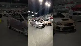Stanced WRX STI&rsquo;s at Savage Show #subaruwrxsti #stance #stancedcars #slammed #bagged #modifiedcars