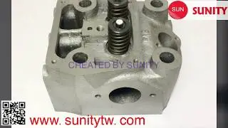 TAIWAN SUNITY - SV5 Cylinder head for yanmar diesel engine Fishing Ship parts