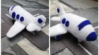 Airplane made by Crochet🧶✈️  #decoration #homedesign #croche #crochet#artist #artwork #art #unique