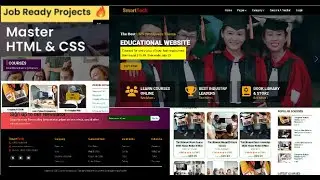 How to Create Online Course, LMS, Educational Website like Udemy with HTML CSS And JavaScript Part-4