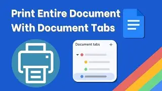Printing Document Tabs