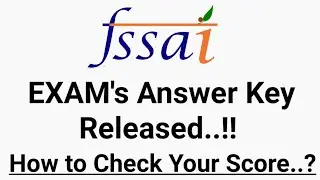 FSSAI ANSWER KEY | SAFE ZONE | EXPECTED CUT OFF 🔥🎯