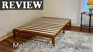 Mellow 12 inch Classic Solid Wood Platform Bed Frame Review