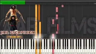 RRR Jail Escape Pre CLIMAX Mass BGM KEYBOARD NOTES PIANO COVER ||    @ar_films13  ||