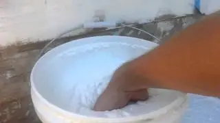 WARNING Dont try this at home!!! my hand in Paint Stripper.