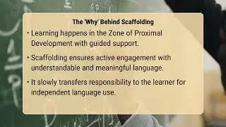 What Role Does Scaffolding Play In Comprehensible Input?