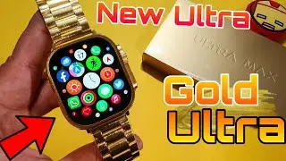 Ultra Gold Smartwatch | Apple Watch Ultra Clone | Ultra 24k gold edition | Ultra Smartwatch Golden
