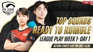 [EN] 2022 PMPL South Asia League Play Week 1 Day 1 | Spring | Top Squads Ready To Rumble