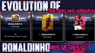 RONALDINHO🔥EVOLUTION FROM PES 18- PES 21🔥THE SMILING ASSASIN #shorts #pesshorts #ronaldinho #viral