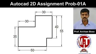 Autocad Class Assignment 2D Problem- 1A