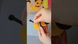 Cute Paper Craft Easy And Simple Ideas 😍 | Making Paper 🐝 bee #shorts #papercraft #making #bee #cute