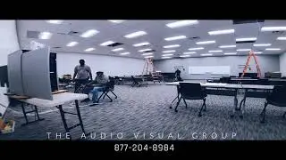 Training Room #1 AV Installation (time lapse) Dallas, Texas. Audio visual Systems integrator.