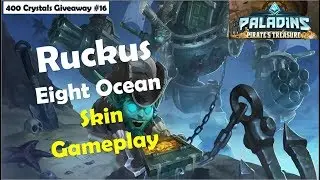 Paladins 2.8 Pirate Treasure PTS - Ruckus New Eight Ocean Skin Gameplay