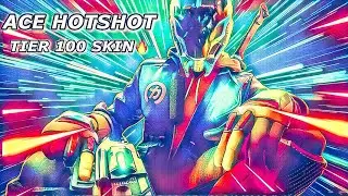 NEW &ldquo;ACE HOTSHOT&rdquo; SKIN GAMEPLAY Showcase (TIER 100 OUTFIT) | Hyper Scape SEASON 1 BATTLE PASS