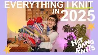 Everything I knit in 2025, Wave Sweater, Axis Slipover, Weekend Hat...