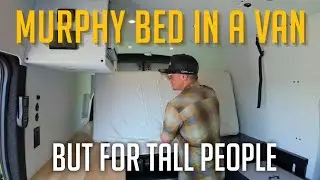Camper Van Murphy Bed for Tall People by Grit Overland - 6 Bed Functions