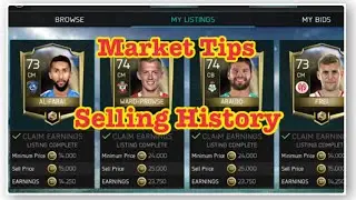 Market Tips, Selling History, BUG Trading, fifamobile 18, making coins tricks.