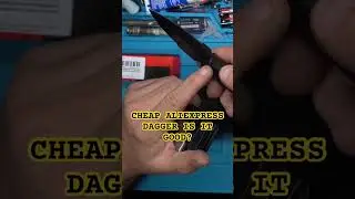 Is this CHEAP DAGGER actually sharp? #knifereview #edc #testing