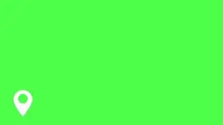 Location Pin Pop-Up With Green Screen