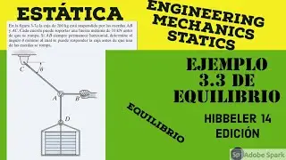 Ejemplo 3.3 Problema de Equilibrio Estática Hibbeler