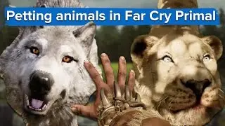 Petting animals in Far Cry Primal - an alternate Beast Master trailer