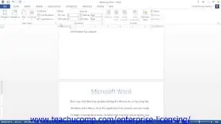 Microsoft Office Word 2013 Tutorial Setting Page Layout 7.1 Employee Group Training