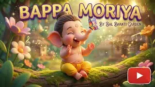Bappa Moriya | New Rymes For Toddler | Hindi Kids Rymes | 3D Animated | Bal Bhakti Garden #ganesha 