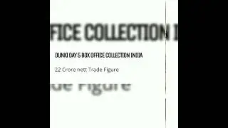 Dunki Day 5 box office collection