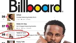 Popcaan hit Rhythmic single charts ///Billboard #38