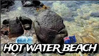 Amazing Hot Water Beach at Coromandel Peninsula New Zealand