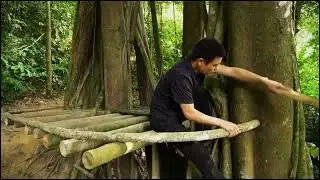 Trending Amazing Survival Shelter in the middle of the jungle. 