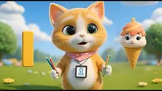 Learning letters GHI with Kitty