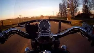 Going to Beaver Lake using Highway 264 on my Honda Shadow Ace 1100