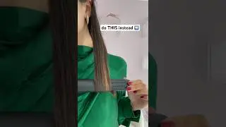 do THIS to get the bouncy straightener curl ➡️ #curls #hair #flatiron