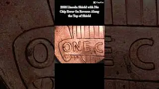 2018 Lincoln Shield with Die Chip Error On Reverse Along the Top of Shield #coin #subscribe #shorts