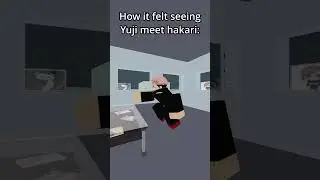 Каково было видеть встречу Юджи с Хакари #jjk #jjs #roblox #game #animation