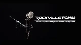 ALL ABOUT YOUR Rockville RCM02 Pro Studio Recording Condenser Microphone Mic+Metal Shock Mount
