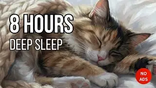 (NO ADS)Deep Sleep Music 🌙| 8 Hours Calm Night for Cats & Humans | 猫のためのリラックス子守 (不安解消)💤