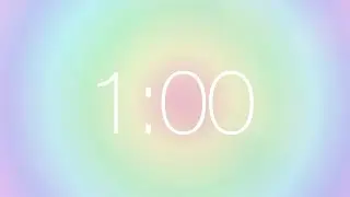 1 Minute Focus Timer | Relaxing Aura Timer for Meditation and Productivity