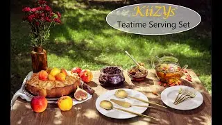 Serving Spoons Forks Set, Utensils Set 11 inch, Stainless Steel Flatware Kitchen Silverware Gifts