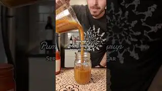 Healthy Pumpkin Spice Syrup at Home - Low Calorie, Low Sugar #coffee #shorts