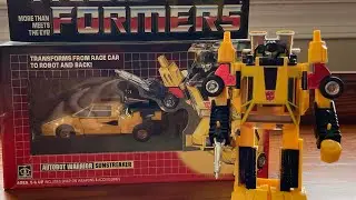 Transformers Sunstreaker G1 Review and how to tell original box from knockoff box. 1984 Autobot