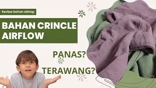 REVIEW BAHAN OLSHOP : CEY CRINCLE AIRFLOW yang Lagi Ngehits