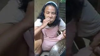 beautyfull girl impil malik eating meat