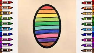 10 Colors Art Coloring: Shapes &ndash; Oval, Rectangle, Pentagon & Octagon with Marker Pens