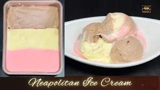 Neapolitan Ice Cream🍦🍨| 3 in 1 Ice cream Recipe | Homemade Ice-cream | Easy and tastiest Ice Cream