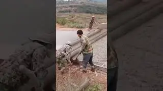 Road Construction Crew Laying Concrete#RoadConstruction #ConstructionCrew #ConcretePour