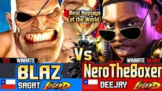 🔥 SF6 SAGAT (Blaz 2G vs NeroTheBoxer)🔥Deejay ▰ Street Fighter 6 Gameplay High Level